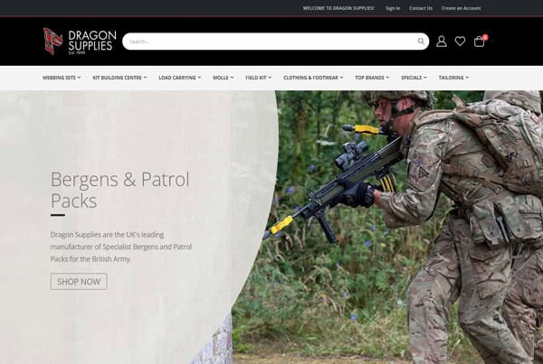 Military Supplies – Magento 2 website